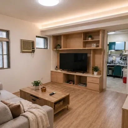 客廳水電木作油漆地板暨廚浴翻新-完工實景,浴室翻新完工!灰色系磁磚清爽雅緻,更換全新面盆、馬桶及配件,整體空間潔淨舒適,業主非常滿意 拷貝.webp 客廳水電木作油漆地板暨廚浴翻新-完工實景,浴室翻新完工!灰色系磁磚清爽雅緻,更換全新面盆、馬桶及配件,整體空間潔淨舒適,業主非常滿意 拷貝.webp